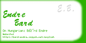 endre bard business card